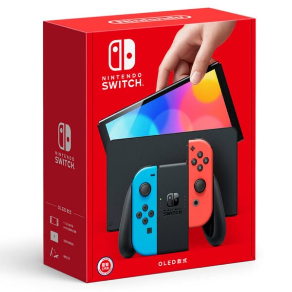 任天堂 Nintendo Switch（OLED款式）電光藍．電光紅 台灣公司貨新竹收購
